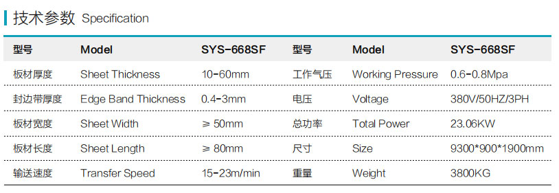 SYS-668SF全自動(dòng)封邊機(jī) - 伺服調(diào)刀